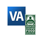 VA and Greater Chicago Food Depository Logos