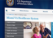 Image of the new VA Website homepage